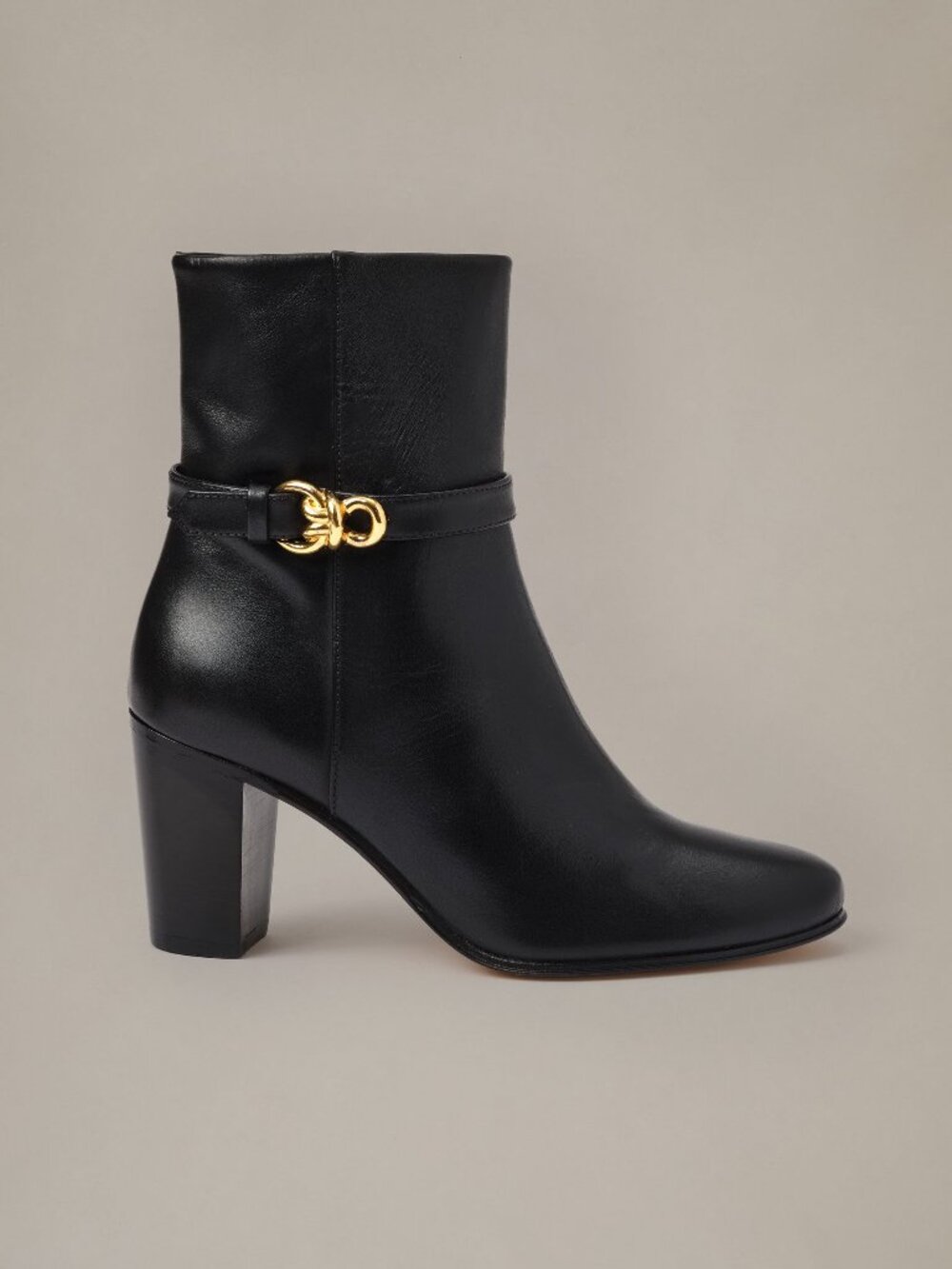 J McLaughlin Elle Leather Ankle Boots - Black NEW